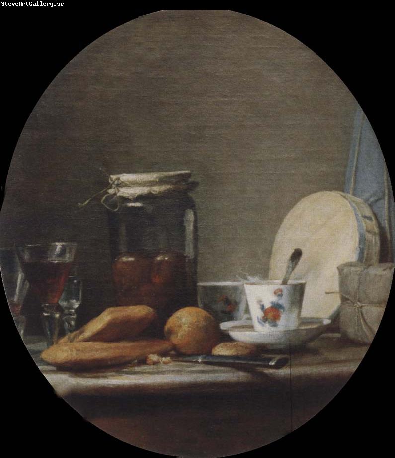 Jean Baptiste Simeon Chardin The pot with apricots